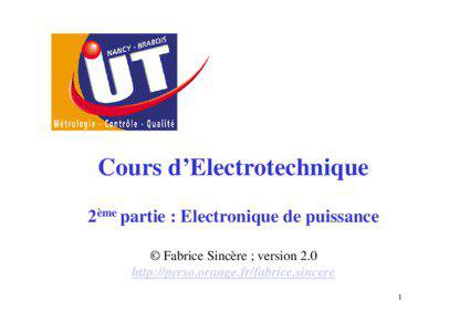 cours electronique puissance ch1