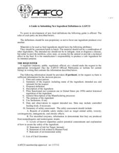 Health / Personal life / Food and Drug Administration / Pet foods / Association of American Feed Control Officials / Pharmaceutical sciences