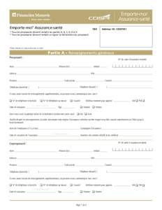 Emporte-moi Assurance-santé MC F84  Advisor ID: CDSPI01