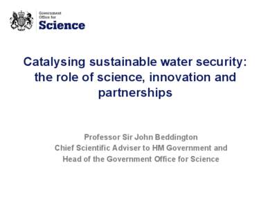 Water security