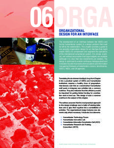 06  orgAnizAtionAl design for An interfAce the development of an interface between the v&tcs and formal humanitarian system is a design problem that must