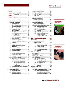 Table of Contents  Imprint ................................. 2 Forewords Klaus Balkenhol . . . . . . . . . . . . . . . . . 6 Paul Stecken . . . . . . . . . . . . . . . . . . . . 7