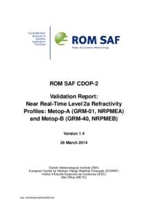 Weather satellites / Planetary science / Radio occultation / European Space Agency / EUMETSAT / MetOp / Validation / Eumetcast / Spaceflight / Space / Earth