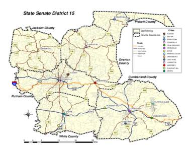 State Senate District 15 BYRDSTOWN £ ¤ 127