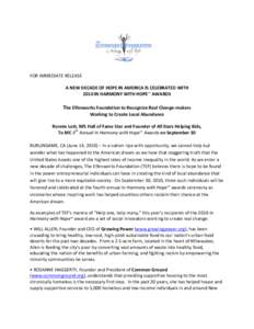 Homelessness in the United States / Affordable housing / Common Ground / Rebecca Onie / Supportive housing / Homelessness / Ronnie Lott / Homeless shelter / Burlingame /  California / National Football League / American football / Poverty