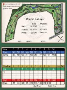 Pinecrest Golf Course Scorecard