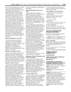 Federal Register / Vol. 69, No[removed]Tuesday, December 28, [removed]Rules and Regulations tribunal record-keeping that could lead to errors and lessens the burden on employers who would need to respond to constantly adjus