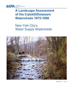 A Landscape Assessment of the Catskill/Delaware Watersheds[removed]