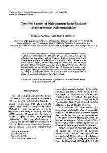 The Natural History Journal of Chulalongkorn University 1(1): 33-37, August 2001 ©2001 by Chulalongkorn University