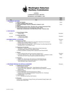 AGENDA COMMISSION PUBLIC MEETING  WEDNESDAY, NOVEMBER 17, 2010 Time Item