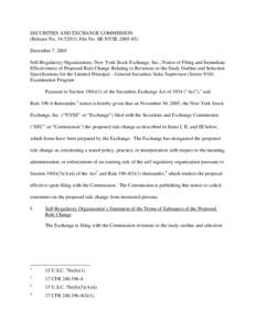 Notice of Filing and Immediate Effectiveness of Proposed Rule Change Relating to Revisions to the Study Outline and Selection Specifications for the Limited Principal – General Securities Sales Supervisor (Series 9/10)