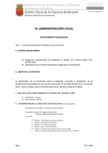 Butlletí Oficial de la Província d´Alacant edita excma. diputació provincial d´alacant