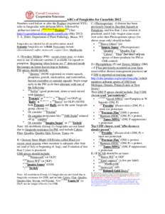 ABCs of Fungicides for Cucurbits 2012 Numbers used before or after the Product (registered NYS) refer to fungicides with different MOA, followed by preharvest interval. [FRAC No.ie 40 Product 4PHI] See: http://vegetablem