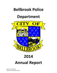 Bellbrook Police Department 2014 Annual Report 2014 Annual Report