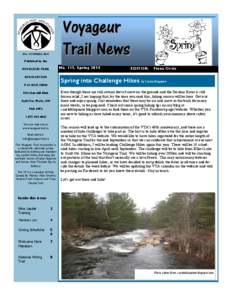 Voyageur Trail News NO. 117 SPRING[removed]Published by the