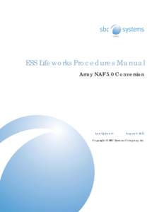 Microsoft Word - Army ESS Procedures Manual.doc