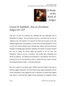 Microsoft Word - Lesson 10  Judges_Jephthah_The Son of a Prostitute.doc