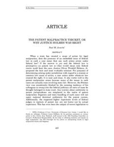 State court / United States Court of Appeals for the Federal Circuit / American Well Works Co. v. Layne & Bowler Co. / Federal jurisdiction / Law of the United States / Subject-matter jurisdiction / Diversity jurisdiction / Louisville & Nashville Railroad Co. v. Mottley / Statute of limitations / Law / Civil procedure / Jurisdiction