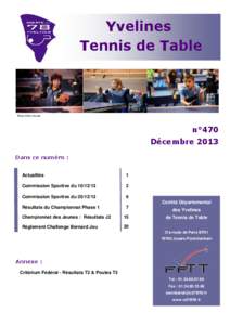 Yvelines Tennis de Table Photos Gilles Durand  n°470