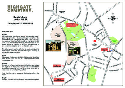 Highgate Cemetery Location Map.FH10