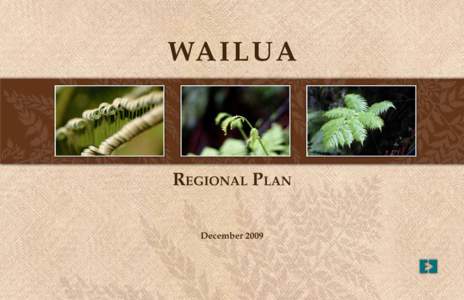 WA I L U A  REGIONAL PLAN December 2009  WAILUA