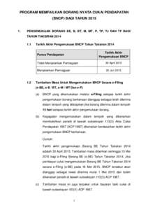 PROGRAM MEMFAIL BORANG TAHUN 2009 DAN ISU-ISU BERKAITAN