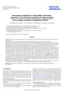 Increased complexity in interstellar chemistry: detection and chemical modeling of ethyl formate and n-propyl cyanide in Sagittarius B2(N)