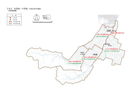 2-4-2  小学校・中学校（平成23年4月現在）