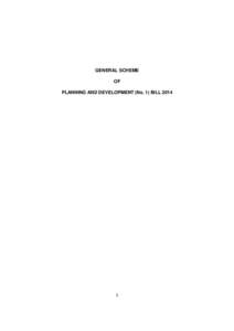 GENERAL SCHEME OF PLANNING AND DEVELOPMENT (No. 1) BILL[removed]