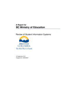 A Report for  BC Ministry of Education