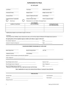 Microsoft Word - Authorization for Keys Formdocx