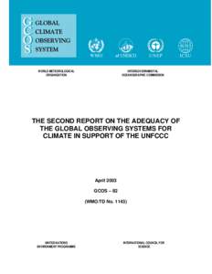 WORLD METEOROLOGICAL ORGANIZATION INTERGOVERNMENTAL OCEANOGRAPHIC COMMISSION