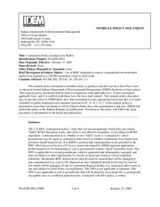 Waste / Hazardous waste / Environmental chemistry / Soil contamination / Groundwater / Resource Conservation and Recovery Act / Hazardous waste in the United States / Environment / Earth / Pollution