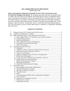 Microsoft Word - Final 2012 AmeriCorps Provisions 6-12 v1.docx