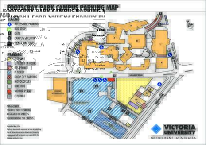 Footscray Park Campus parking map