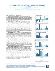 Illinois Water and Climate Summary - July 2010