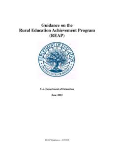 Guidance on the Rural Education Achievement Program, June[removed]MS WORD)