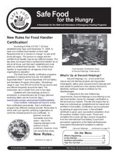 Safefood for the Hungry Fall 2004 Newsletter.pmd