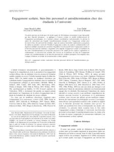 Canadian Journal of Behavioural Science 2010, Vol. 42, No. 2, 80 –92 © 2010 Canadian Psychological Association 0008-400X/10/$12.00 DOI: a0017385