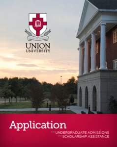 Application for undergraduate admissions and scholarship assistance