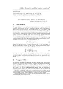 Equations / François Viète / Cubic function / Group theory / Circle / René Descartes / Frans van Schooten / Sine / Number / Mathematics / Elementary algebra / Polynomials