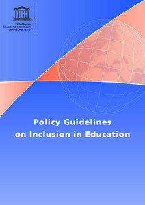 Policy guidelines on inclusion in education; 2009