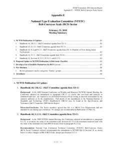 NTETC Belt-Conveyor Scale Sector