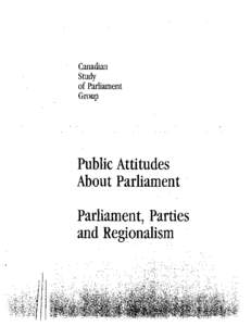 Public Attitudes about Parliament