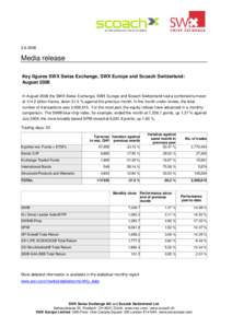 SIX Swiss Exchange / SWX Europe / SIX Telekurs / Stock exchange / UBS / Exchange-traded fund / Swiss Market Index / Eurex / Financial economics / Investment / Finance
