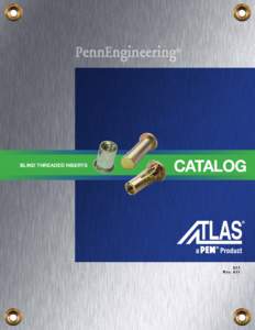 BLIND THREADED INSERTS  CATALOG 311 R E V . 411