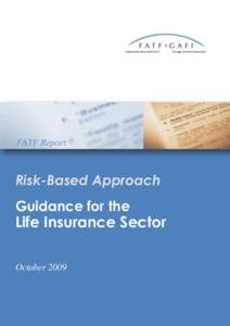 Risk-Based Approach Guidance for Life Insurance Sector