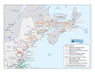 Guysborough County /  Nova Scotia / Maritimes & Northeast Pipeline / Transportation in Maine / Transportation in Massachusetts / Transportation in New Hampshire / Brunswick Pipeline / Tennessee Gas Pipeline / Saint John /  New Brunswick / Compressor station / New England / New Brunswick / Provinces and territories of Canada