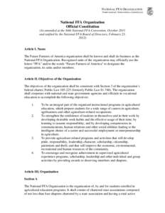 Microsoft Word - National FFA Constitution