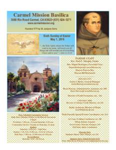 Page 1  CARMEL MISSION BASILICAMay 1, 2016